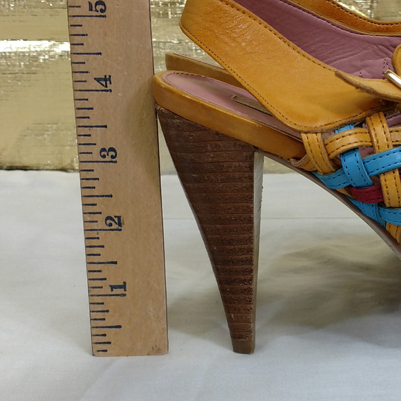 Sam &  Libby Edelman Strappy Sandal Heels Sz 6.5 - Picture 7 of 8